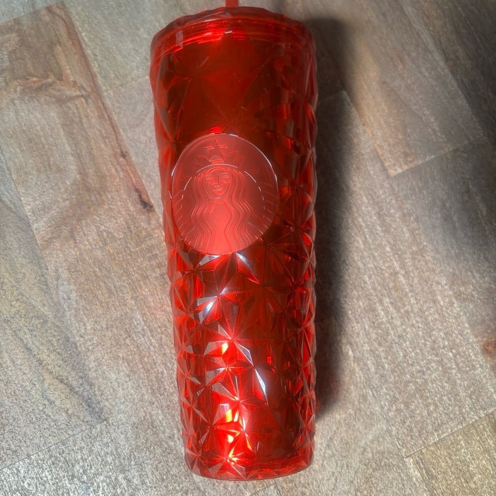 Starbucks 24oz Red Diamond Prism Tumbler - Picture 9 of 9